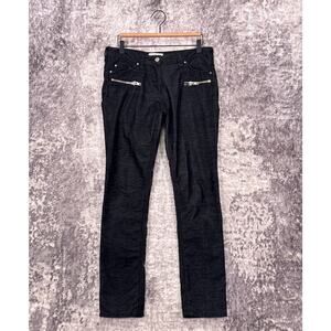 Isabel Marant Pants 2 Womens Black Skinny Fit Corduroy